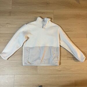 Allbirds Fluff Fleece Pullover Nat White Ivory Sherpa Medium Women's RARE